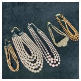 Costume Jewelry Necklace Set Various Necklaces Fau