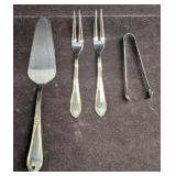 German 3Plus Solingen 18/10 Pie Server Ice Tongs &