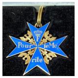 Prussian Pour le Mï¿½rite Medal Silver Gilt
