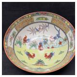 Japanese Porcelain Rooster Bowl Hand Painted Made