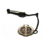 Unmarked Silver Greek Tie Pin With Torch