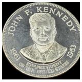 John F Kennedy Sterling Silver Presidential Coin