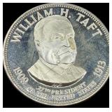 William H Taft Sterling Silver Presidential Coin