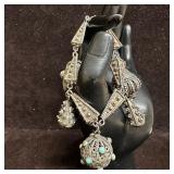 Cameo and Gemstone Charm Etruscan Revival Style St