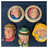 Legend Products Chalkware Wall Head Decor Mixed Sa