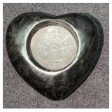 Dominican Republic Black Heart Tea Candle Holder