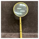 Classic-Style Brass Magnifying Glass Collectible D