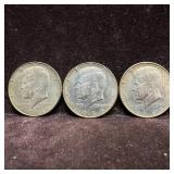 Set of 1966 Kennedy Half Dollars .400 Silver Coin