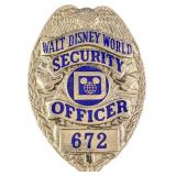 Early 1980s Disney World Security Metal Badge