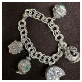 Etruscan Revival 800 Silver Double Link Ornate Cha