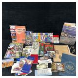 Large Lot of Route 66 Road Trip Memorabilia Maps B