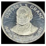 Ulysses S Grant Sterling Silver Presidential Coin