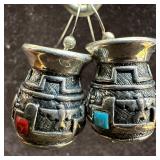 Multi Stone Jar Pot Vessel Vase Southwestern Style