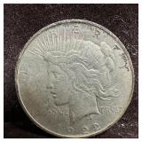 1922 Peace Dollar .900 Silver US Coin D Mint
