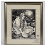 Corn Washer Framed Art Print by Michele Gauthier