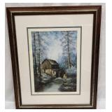 Signed & Numbered "Water Wheel" Print By Sherry Ma