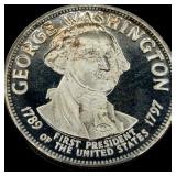 George Washington Sterling Silver Presidential Coi