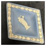 Wedgwood Blue Jasperware Diamond Shaped Ashtray Tr