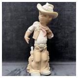 Lladro Sheriff Puppet Cowboy Porcelain Glossy Figu