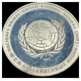 1971 United Nations Peace Sterling Silver Bullion