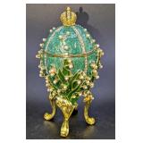 Sorelle Faberge Style Lilies of the Valley Egg Tri