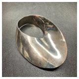 Sterling Silver Mobius Strip Design Brooch