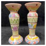 World Bazaar Whimsical Candlestick Holder Set Mult