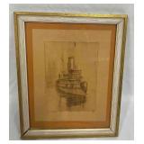 Signed & Numbered "N.Y. Central Tug" Cevan 1975 4/