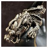 Articulated Silver Dragon Ring