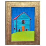 Framed Ellen Reiley Marshall Original Pastel Farm