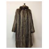 Raccoon Fur Coat Jacket Vintage Fashion