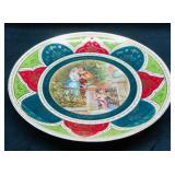 Royal Vienna Large Porcelain Wall Hanging Plate Fr