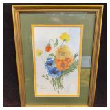 Vennie Grant Floral Bouquet of Multi Colored Flowe