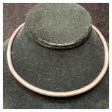 Rage 925 Mexico Sterling Silver Solid Collar Neckl