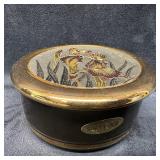 24KT Gold Japanese Chokin Art Lidded Trinket Box I