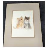 Mads Stage Little Kittens Pencil Watercolor Print