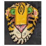 Paper Mache Haitian Aumakua Tiger Mask Wall Art