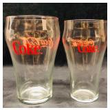Two Coca-Cola Coke Glasses