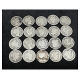 Lot of 20 Barber Dimes