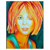 Original Acrylic On Canvas Woman