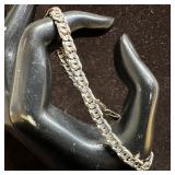 925 Italy Sterling Silver Classic Chain Link Desig