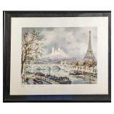 Framed Maurice Legendre Eiffel Tower Print