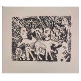 Kim Mosley (20th Century) Signed Woodblock Print P