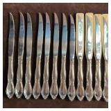 Oneida Celebrity Dinner Knives Floral Design Kitch