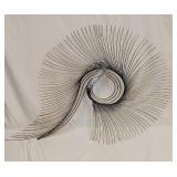 Modern Brass Peacock Metal Wall Art Sculpture Curt