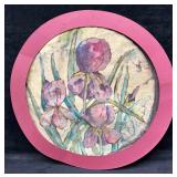 Original Watercolor On Cloth By J. Moody