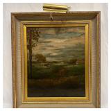 Original Oil on Canvas Countryside European Landsc