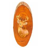 Vintage Lake George New York Souvenir Deer On Wood