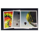 Large Colorful Hot Air Balloon Photos Lot Of Four