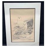 Signed & Numbered Warren Cutler Print "Snowy Owl"